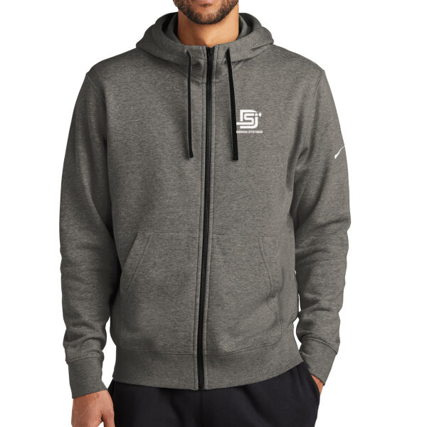   - Club Fleece Sleeve Swoosh Full Zip Hoodie Thumbnail